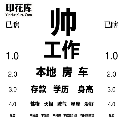 13364个性时尚中文文字搞怪热转印烫画T恤图案PNG透明免抠素材