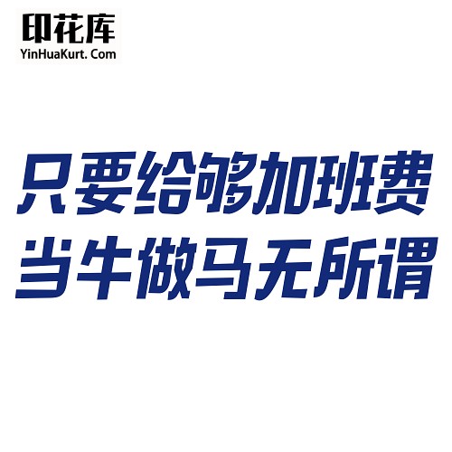 13433潮流个性中文文字搞怪热转印烫画T恤图案PNG透明免抠素材