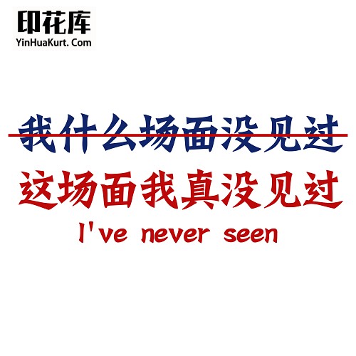 13477潮流个性中文文字搞怪热转印烫画T恤图案PNG透明免抠素材