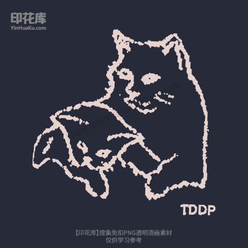 14062新款猫咪图案潮牌创意涂鸦字母烫画贴纸图T恤短袖卫衣丝网印花PNG免扣素材